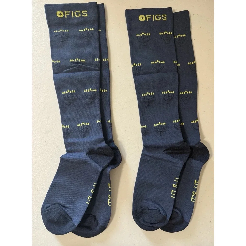 2-FIGS Compression Socks‎ Size Medium Women 5-10 Men 6-12 NEW